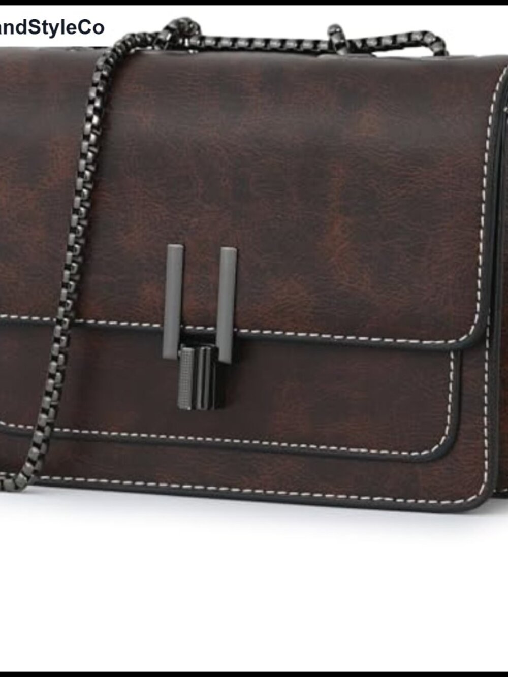 Elegant Faux Leather Crossbody Purse for Women Small Sling Bag